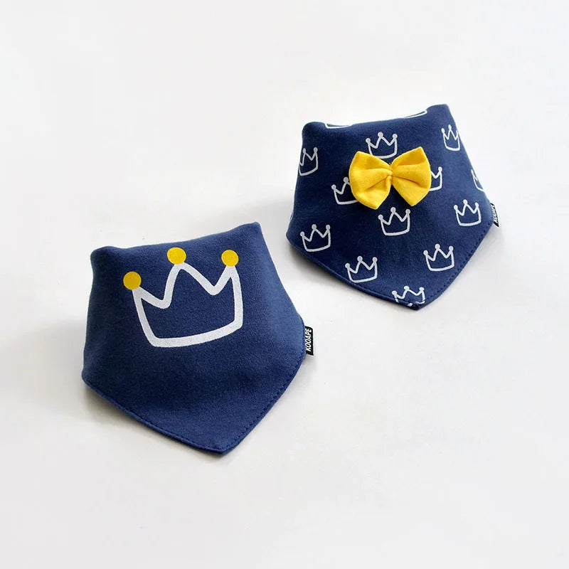 Hot sale 2 Pcs/lot Baby Bibs Bandana Cotton Double Layers Drool Bib Child Boys &Girls Triangle Bibs Bandana Infant Towel DS19