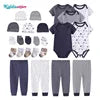 24pcs  New Born Baby Clothes Sets Star Print Baby Boy Clothing Set 100%cotton Baby Gift Set