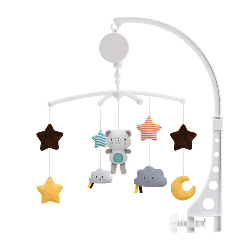 Baby Crib Mobiles Rattles Music Educational Toys Bed Bell Carousel for Cots Infant Baby Toys 0-12 Months for Newborns Gifts