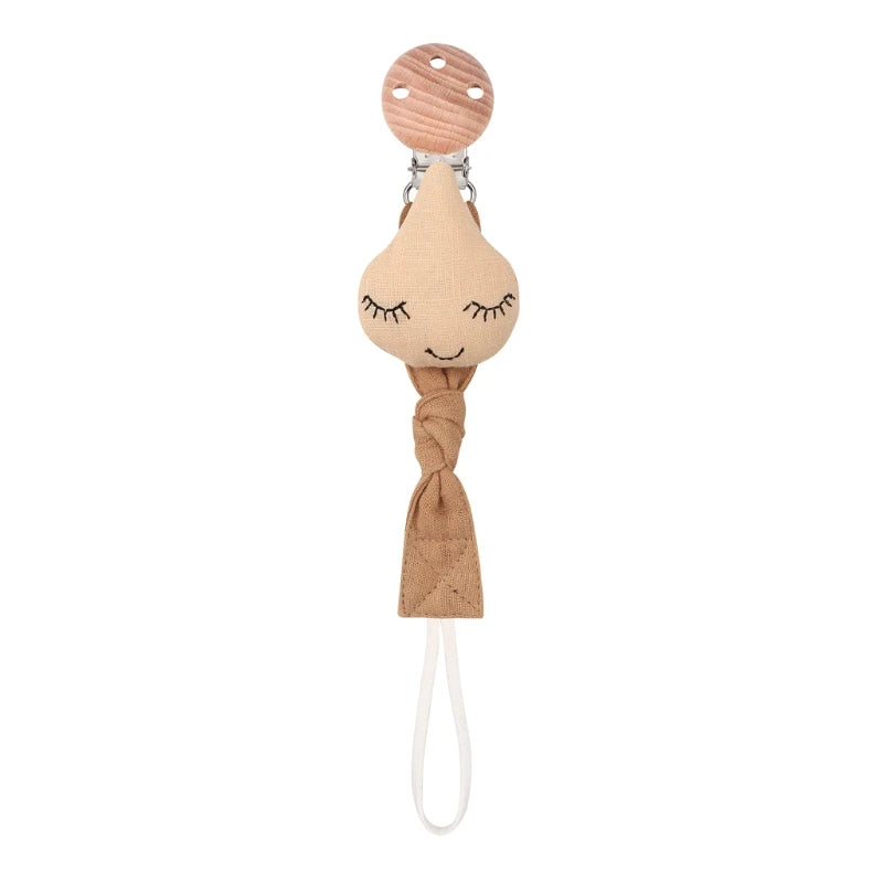 Baby Pacifier Clip Chain Cotton Cartoon Country Style Holder Dummy  Handmade   Christmas Gift Dropshipping