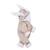 New Arrival Baby Zip up Romper Winter Warm Thick Jumpsuit Cartoon Hooded Ear Pullout Overral Baby Clothes