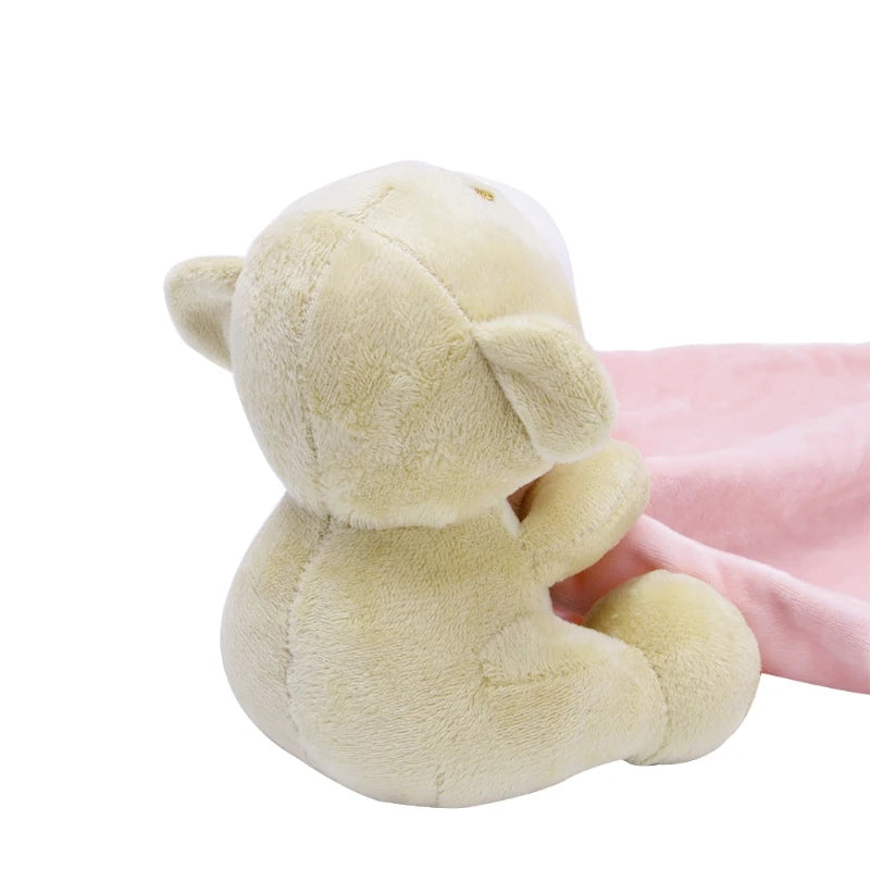 Baby Kids Comforter Washable Blanket Teddy Bear Soft Smooth Toy Plush Stuffed Baby Towel