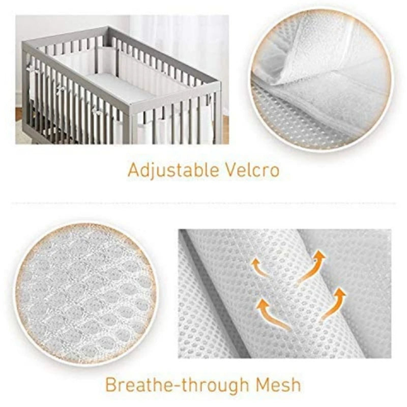 Bumper for Baby Bed Fence Cot Bumpers Bedding Accessories Child Room Decor Infant Knot Design Newborn Crib Cribs boys girls