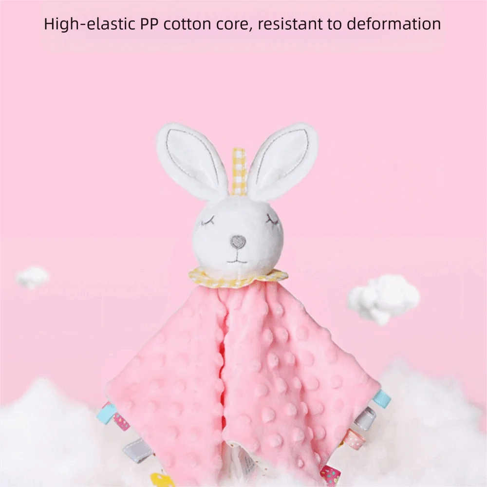 Comforter Baby Security Soothing Towel Snuggle Toy Silicone Teether Newborn Saliva Towel Adorable Stuffed Animal