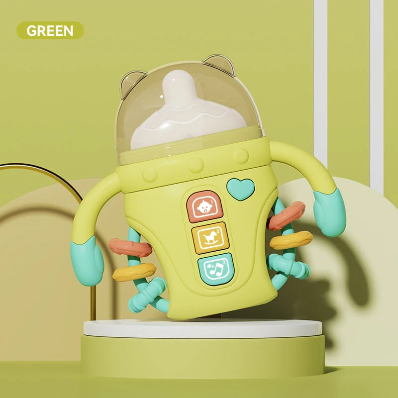 Electronic baby bottle-shaped toys/rattle toys/musical toys, songs/English words, suitable for babies over 18 months old, birthd
