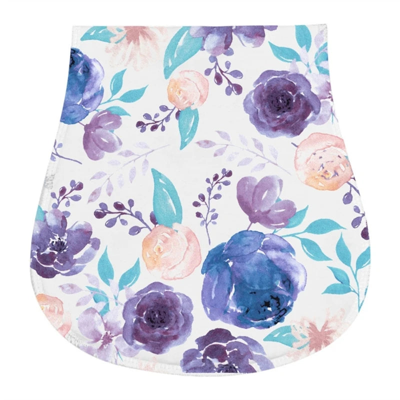 2-Layer Burp Cloth Newborn Bibs Absorbent Baby Feeding Teething Bibs Soft-Cotton Burp Cloths for Babies Baby Shower-Gift