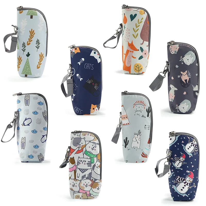 Portable Baby Bottle Bag Travel Case With Insulated Designing Milk Bottle Organiser For Travel And Outdoor Feeding