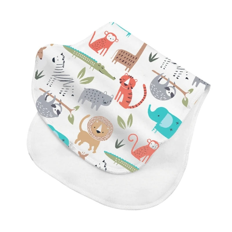 2-Layer Burp Cloth Newborn Bibs Absorbent Baby Feeding Teething Bibs Soft-Cotton Burp Cloths for Babies Baby Shower-Gift
