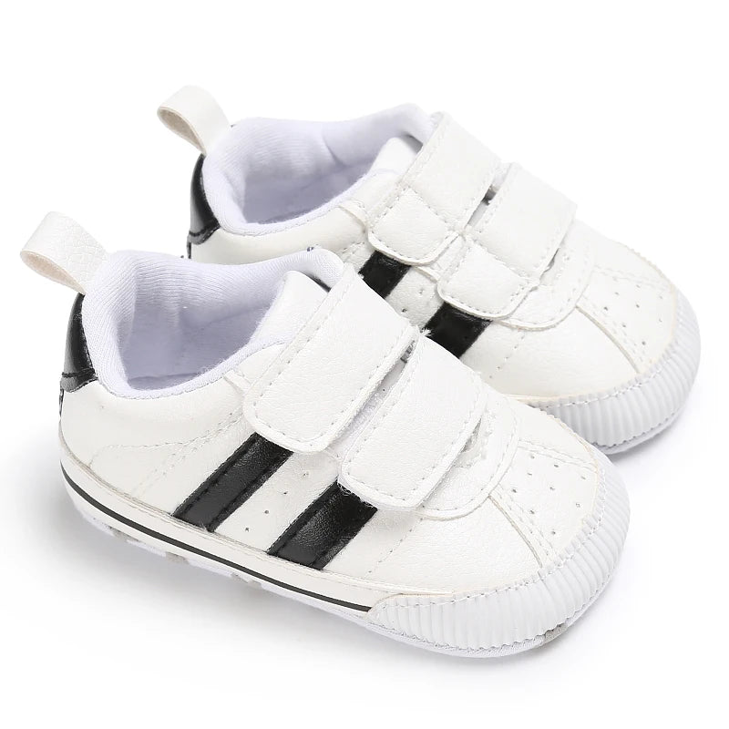 White Baby Shoes Casual Shoes For Boys And Girls Soft Bottom Shoes Sneakers For Fresh Comfort Fashion First Walkers