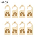 8Pcs Baby Clothes Size Hanger Organizer Wooden Portable Hanger Baby Closet Dividers for Room Daily Use Wardrobe Birthday Closet