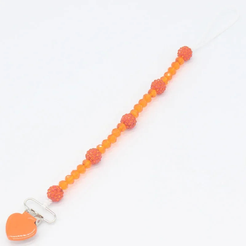 Pacifiers for Babies Attache Tetine Baby Teething Pacifier Clip Soother Nipple Chain Holder Universal Pacifier Faux Girl Crystal