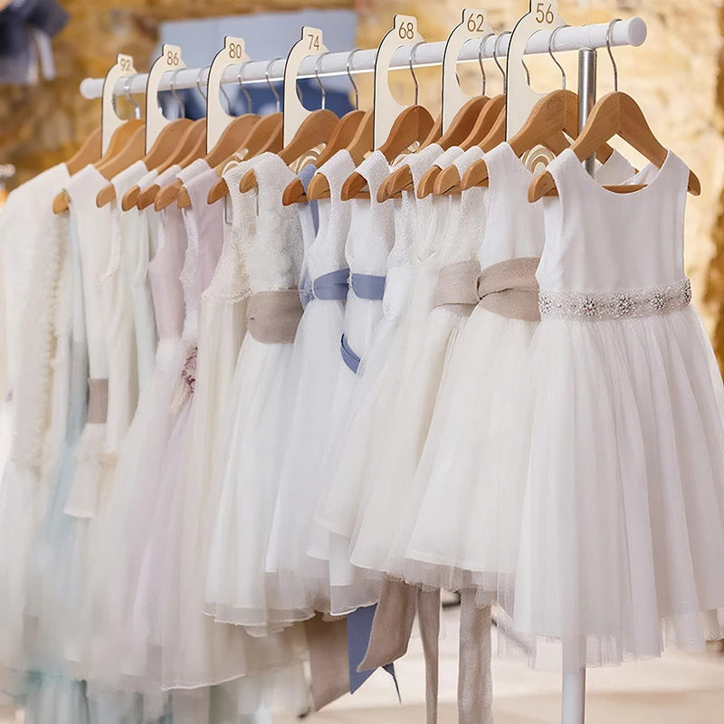 8Pcs Baby Clothes Size Hanger Organizer Wooden Portable Hanger Baby Closet Dividers for Room Daily Use Wardrobe Birthday Closet