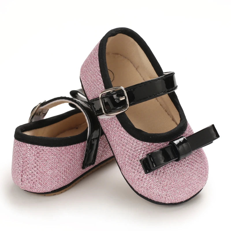 0-1 year old baby shoes bow princess walking shoes baby shoes