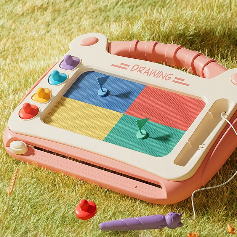 Children Cartoon Drawing Board Baby Puzzle Magnetic Writing Board Toy Graffiti Magnetic Drawing Board Montessori Toy for Kids
