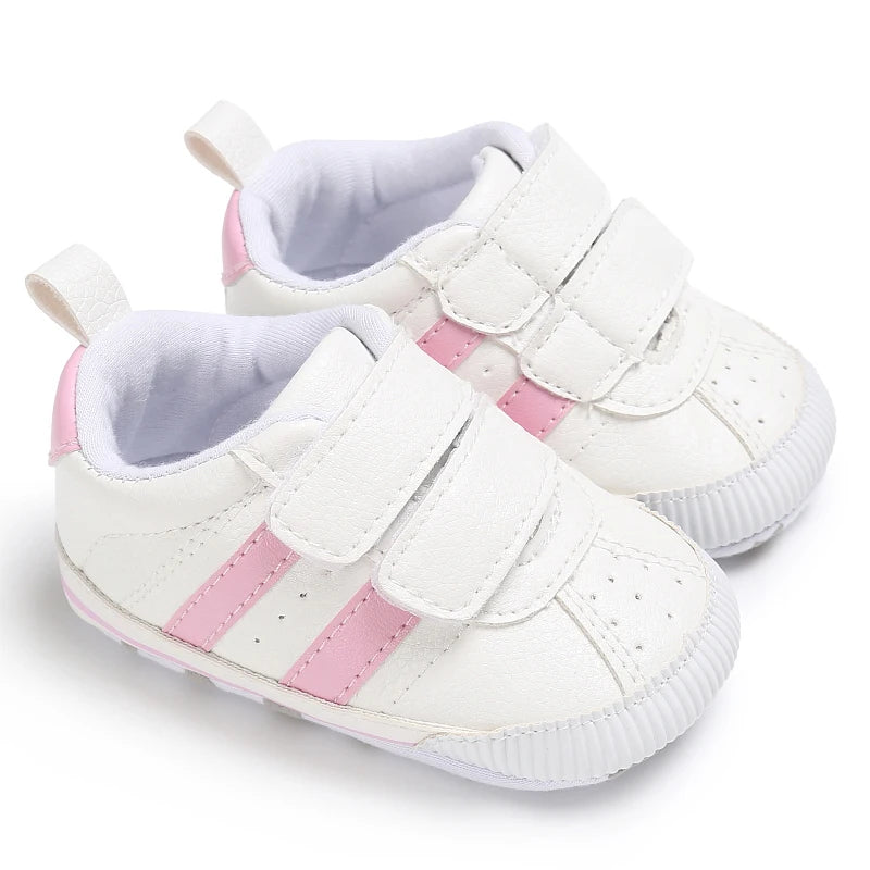 White Baby Shoes Casual Shoes For Boys And Girls Soft Bottom Shoes Sneakers For Fresh Comfort Fashion First Walkers