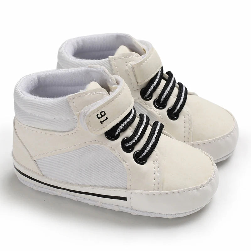 White Baby Shoes Casual Shoes For Boys And Girls Soft Bottom Shoes Sneakers For Fresh Comfort Fashion First Walkers