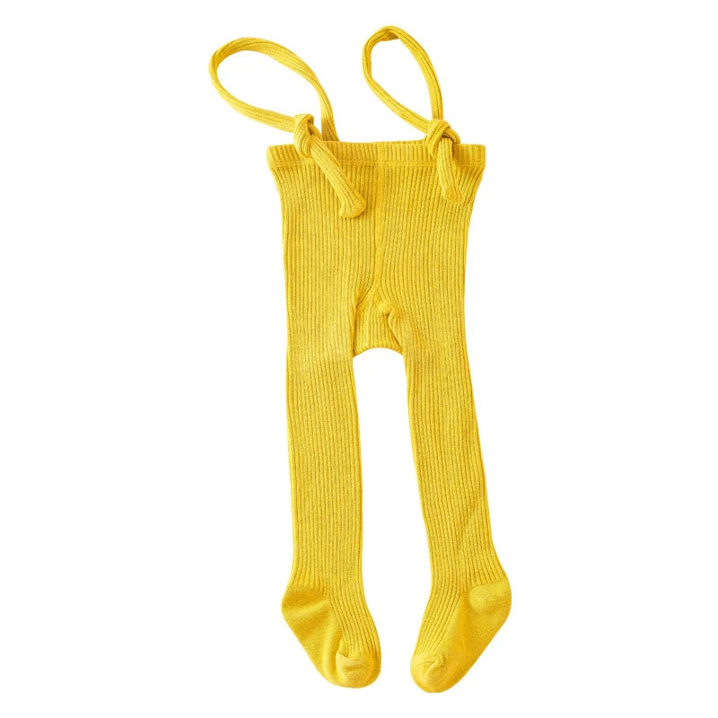 Autumn Baby Pantyhose Socks 0-2Y Infant Suspender Tight Solid Cotton Toddler Knit Stockings Girl Boy Newborn High Waist Leggings