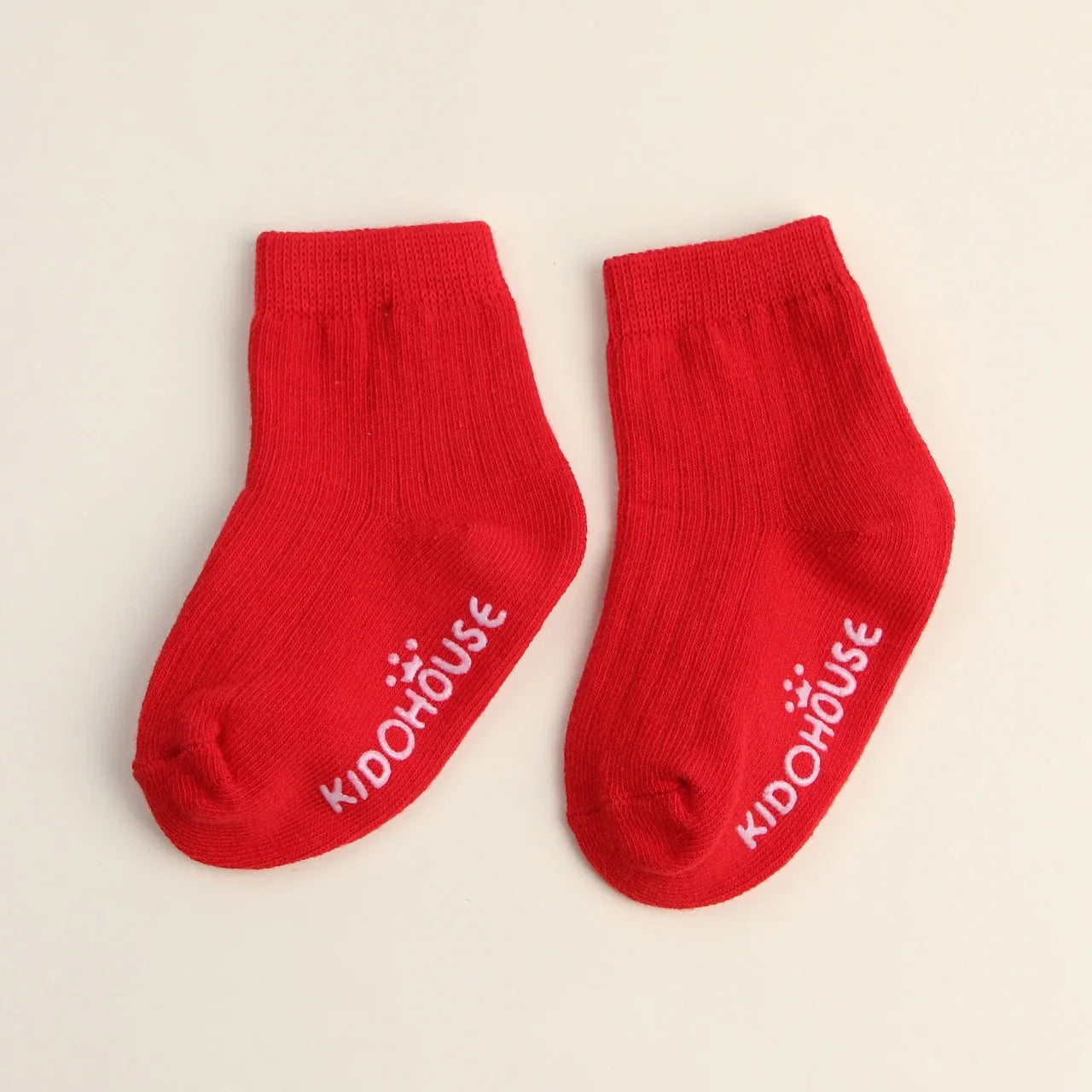 Baby Anti-Slip Socks Spring New Solid Color Newborn Soft Cotton Middle Tube Socks Toddler Kids Indoor Casual Floor Socks