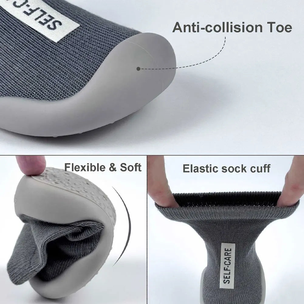 Baby Sock Shoes Anti Slip Toddler First Step Shoe Infant Floor Booties Newborns Rubber Sole Socks Home Slippers for Boys Girls
