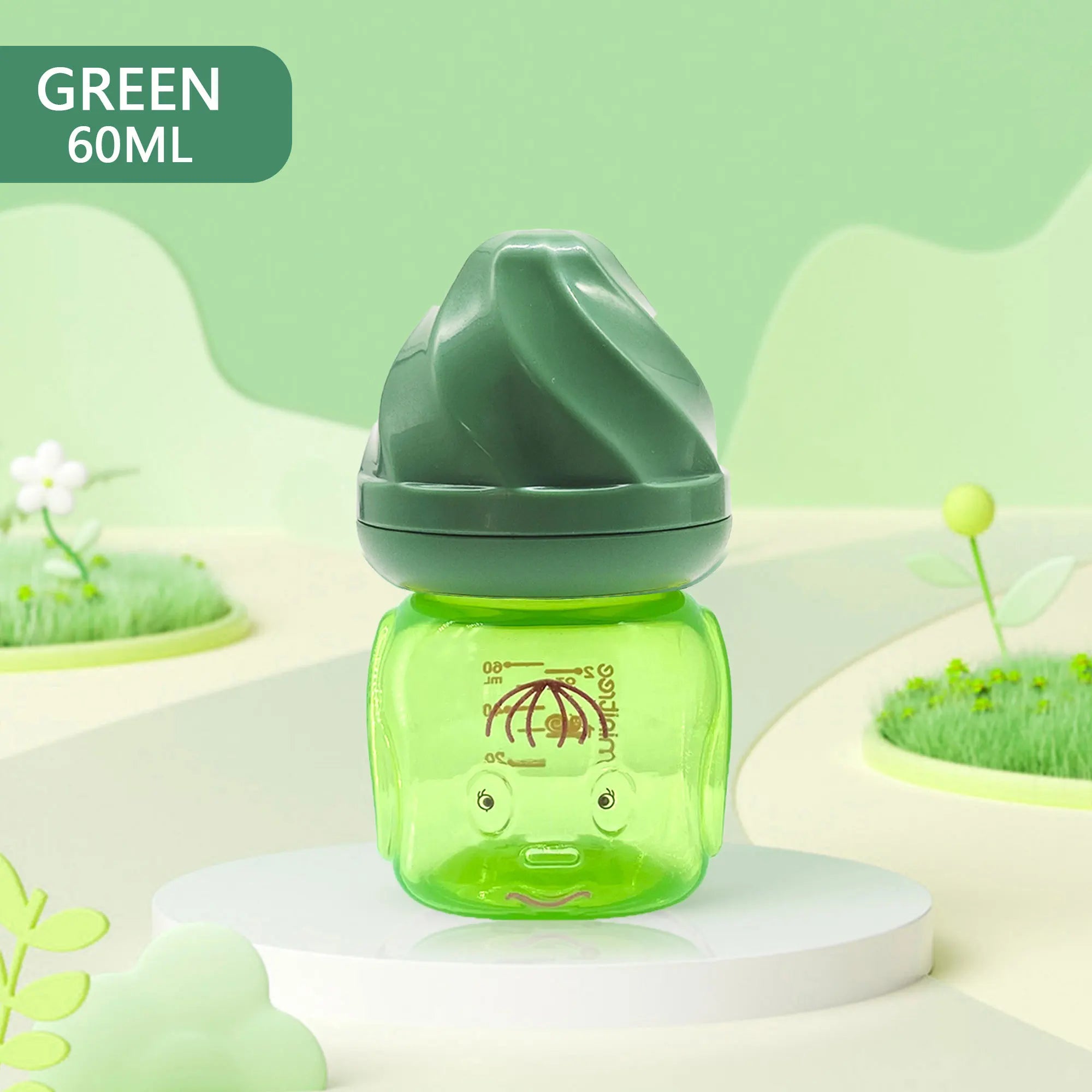 Newborn Feeding Bottles 60ML Baby Bottle Glass Bottles Anti-flatulence Milk Feeding Bottles Infant BPA free