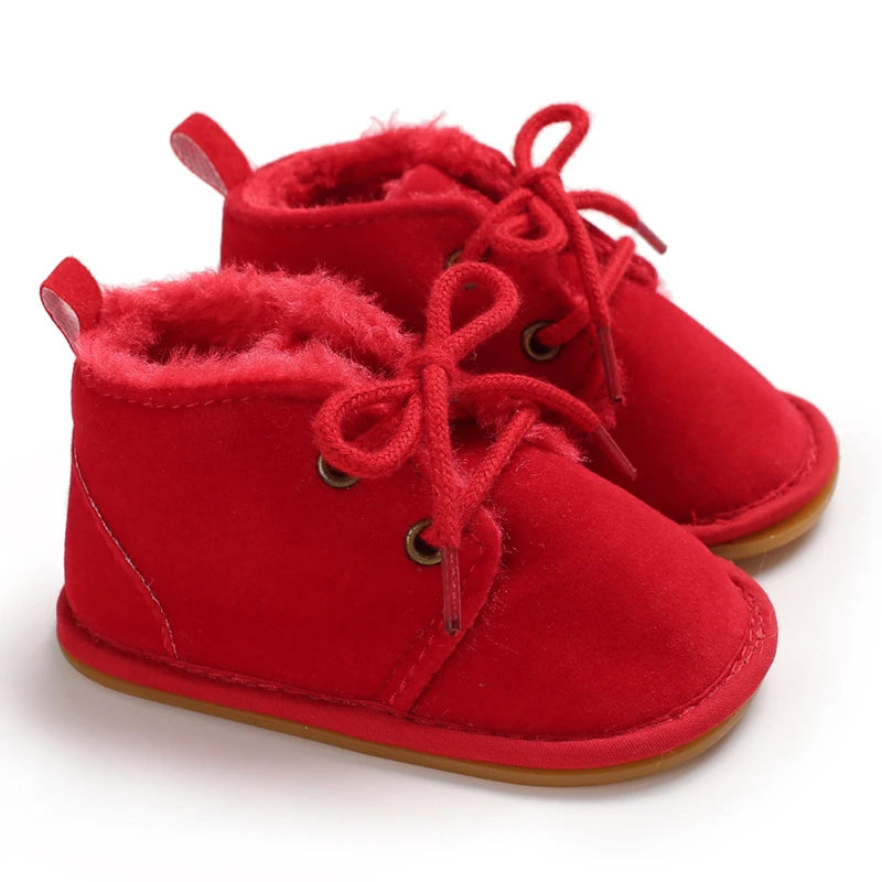 Baby shoes, winter warm baby snow boots, wool soft soled shoes, newborn indoor sports shoes, toddler first generation walking sh