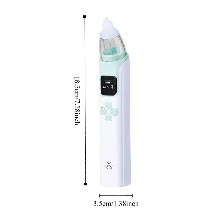 Electric Baby Nasal Aspirator Safety Silent Baby Nasal Inhaler USB Charging Nasal Obstruction Rhinitis Nose Cleaner For Newborns
