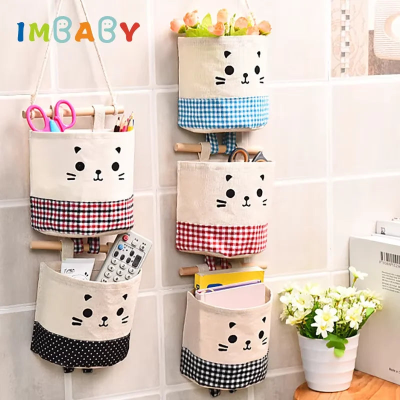Baby Bed Set Bed Hanging Storage Multi-Function Bag Newborn Bedside Crib Organizer Diapers Pocket For Baby Bedding Set