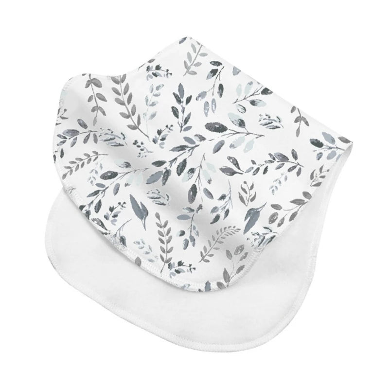 2-Layer Burp Cloth Newborn Bibs Absorbent Baby Feeding Teething Bibs Soft-Cotton Burp Cloths for Babies Baby Shower-Gift