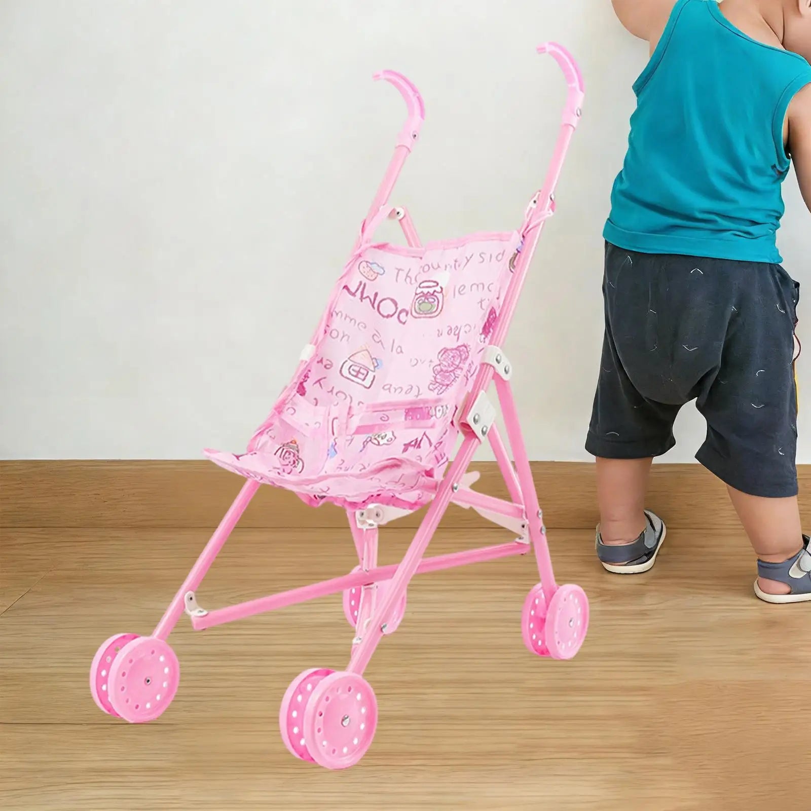 Interactive Baby Doll Pram Educational Toy for Children Toys for Girls 5 Years Old Pushing Game