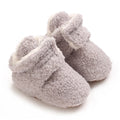 Newborn Baby Boy Girl Soft Fleece Booties Stay On Infant Slippers Socks Shoe Non Skid Gripper Toddler First Walkers Winter Ankle