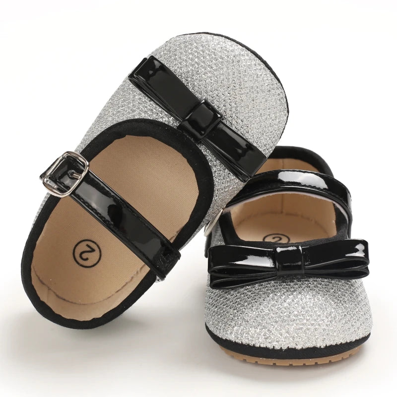0-1 year old baby shoes bow princess walking shoes baby shoes