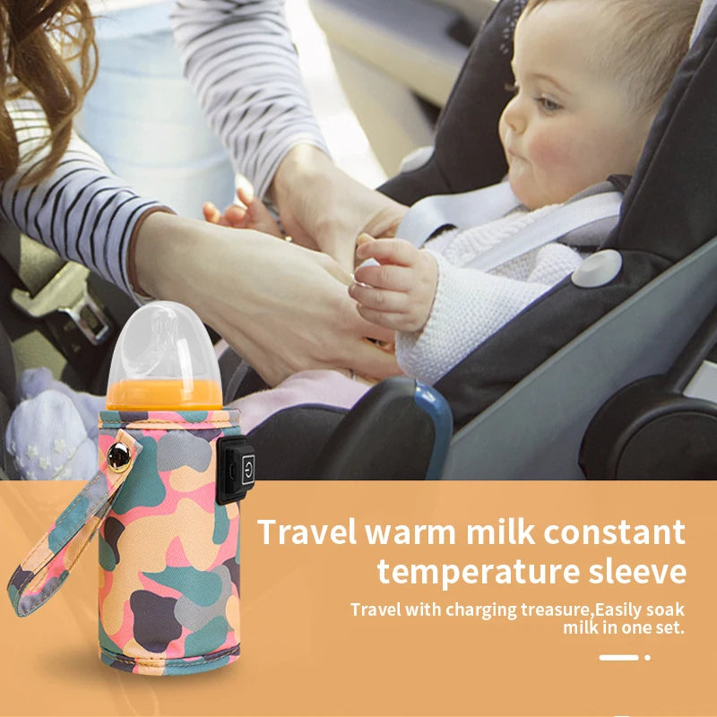 Baby Bottle Warmer Useful USB Plug Bottle Heater Safe Heating Convenient for Beverage Warming Bag Baby Milk Heater