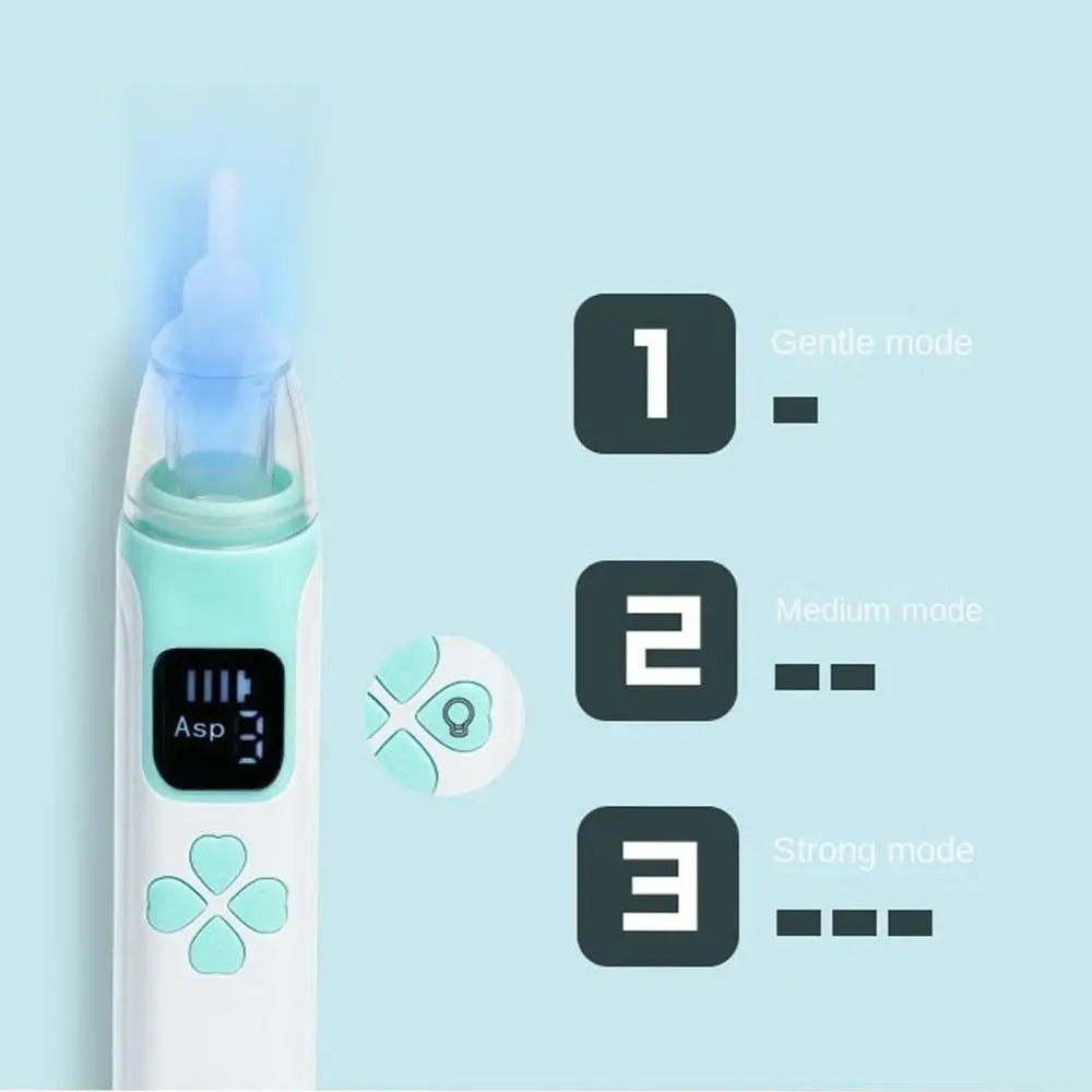 Electric Baby Nasal Aspirator Safety Silent Baby Nasal Inhaler USB Charging Nasal Obstruction Rhinitis Nose Cleaner For Newborns