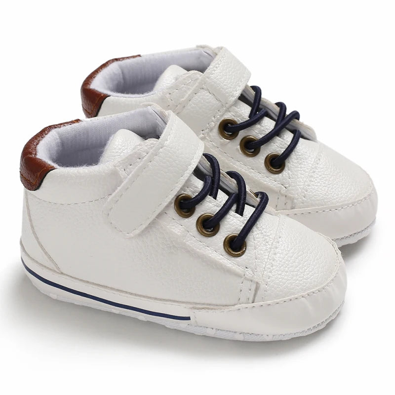 White Baby Shoes Casual Shoes For Boys And Girls Soft Bottom Shoes Sneakers For Fresh Comfort Fashion First Walkers