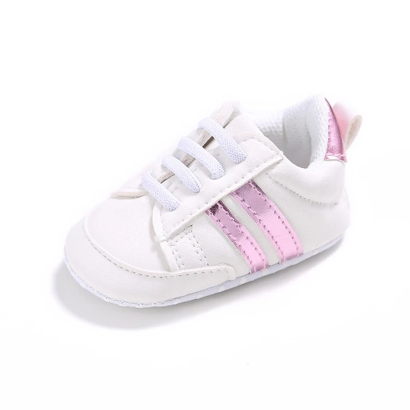 White Baby Shoes Casual Shoes For Boys And Girls Soft Bottom Shoes Sneakers For Fresh Comfort Fashion First Walkers
