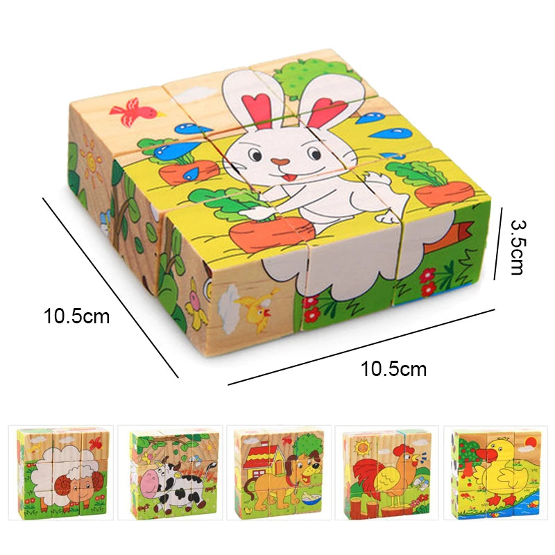 Wooden Educational Toys for Baby Motessori Early Learning Toys for Kids Birthday Christmas New Year Gift Toys for Children