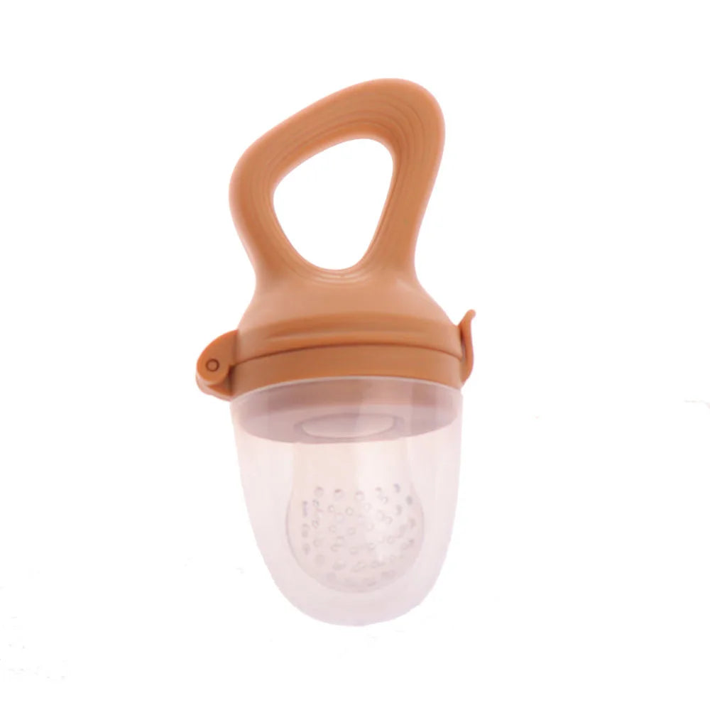 1PCS Silicone Baby Fruit Feeder with Cover Baby Nipple Fresh Food Vegetable Supplement Soother Nibbler Feeding Teething Pacifier