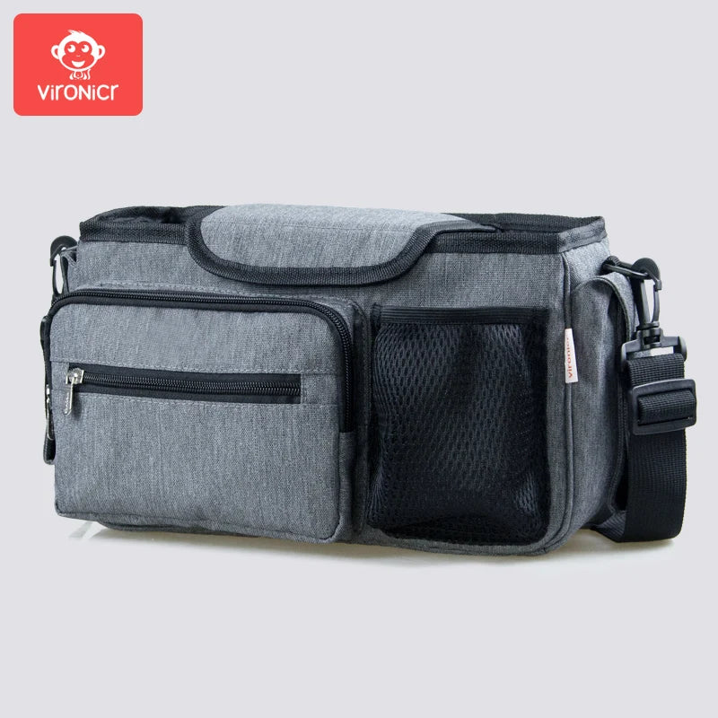 Baby Stroller Bag Organizer Carriage Basket Storage Accessories Diaper Nappy Bag Mummy Travel Bag Large Capacity Multifunctional