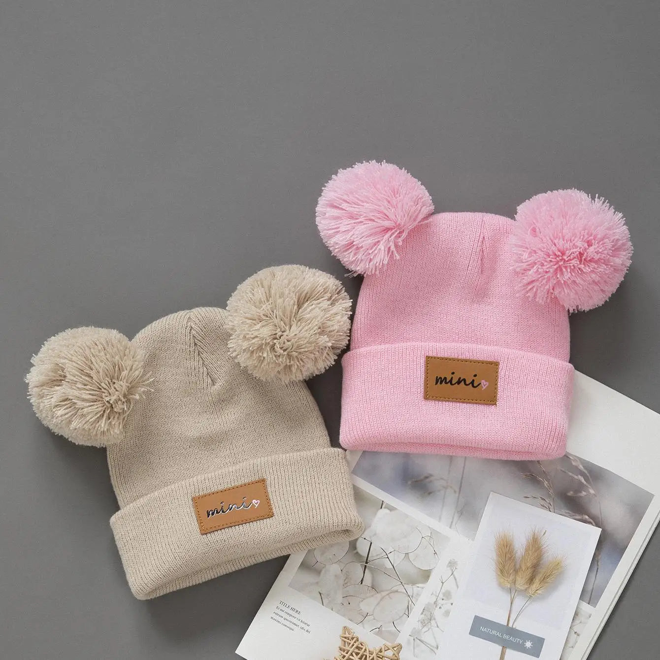 1/2pcs newborn Baby Winter Hat Kids Beanie Cap for Girls Boys Infant Accessories Children Hats Elastic 0-3Y toddler girl boy hat