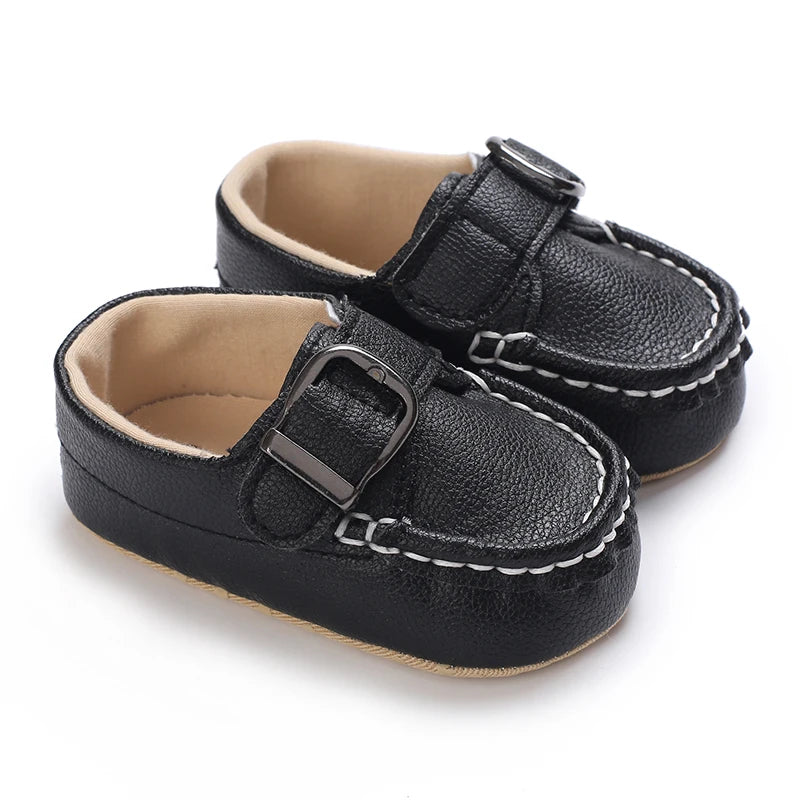 New Baby Boy Girl Small Gentleman Baptism Shoes Toddler Soft Sole Anti-slip First Walkers Infant Newborn Crib Shoes Moccasins