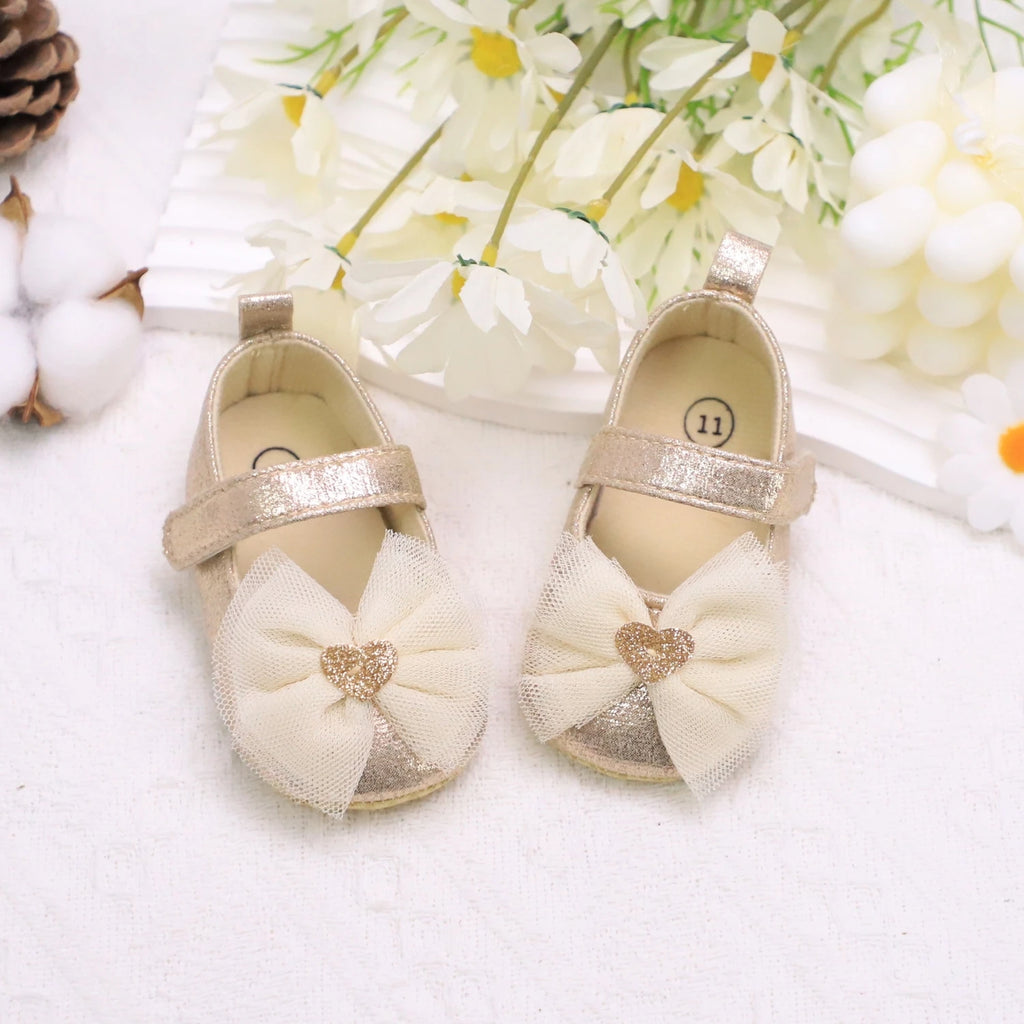 Baby Step Shoes Baby's First Pair of Toddler Shoes Baby Shoes Breathable Non-slip Girls Fashion Shoes Princess Lace Style