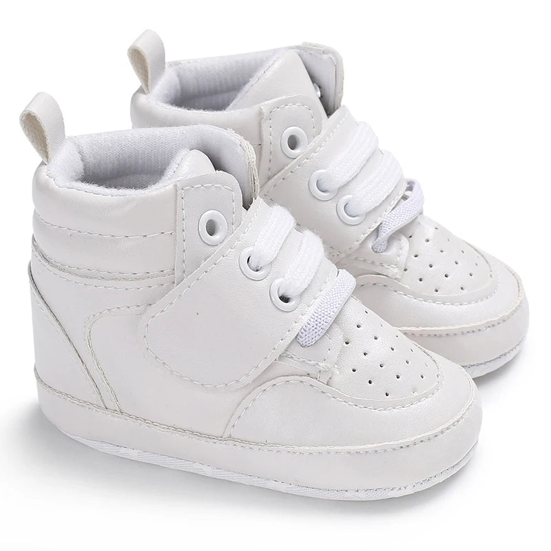 White Baby Shoes Casual Shoes For Boys And Girls Soft Bottom Shoes Sneakers For Fresh Comfort Fashion First Walkers