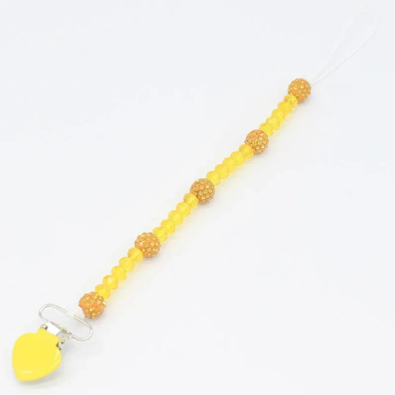 Pacifiers for Babies Attache Tetine Baby Teething Pacifier Clip Soother Nipple Chain Holder Universal Pacifier Faux Girl Crystal