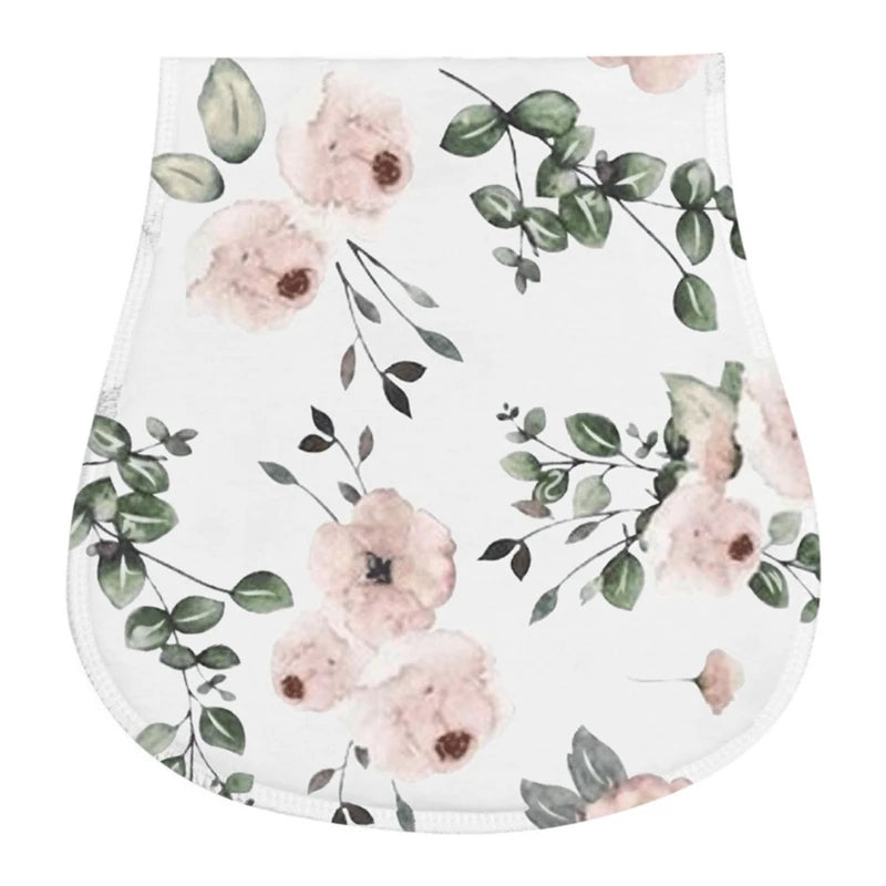 2-Layer Burp Cloth Newborn Bibs Absorbent Baby Feeding Teething Bibs Soft-Cotton Burp Cloths for Babies Baby Shower-Gift