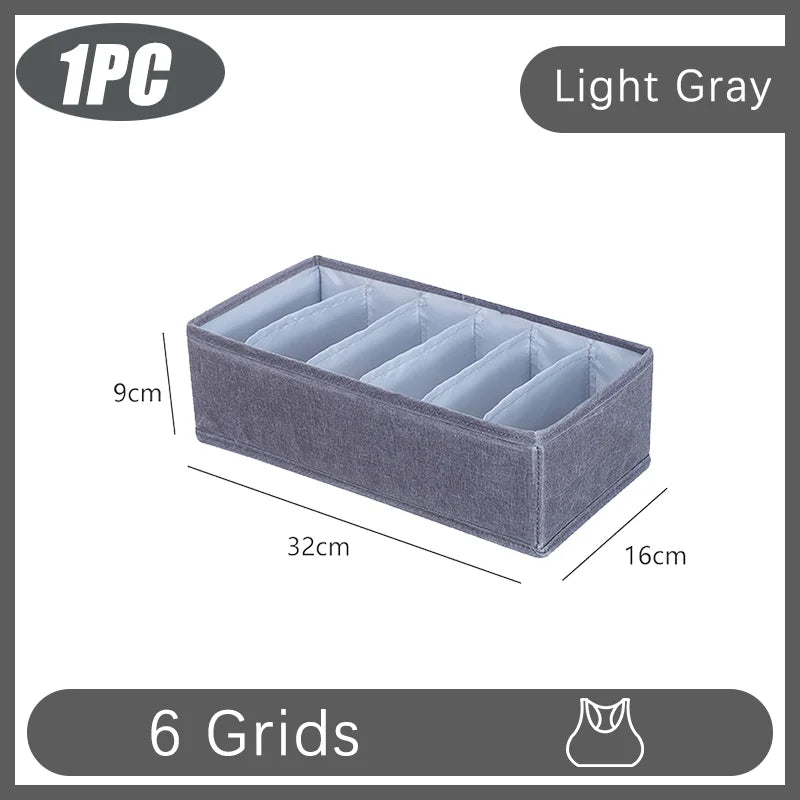 Fabric Bedroom Closet Organizer Bra T-shirt Baby Drawers Organizer Boxes Save Clothes Separator Wardrobe Storage Organization