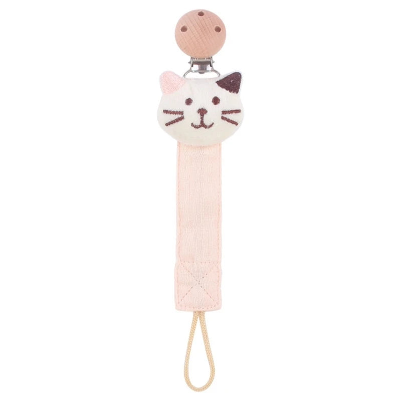 Baby Pacifier Clip Chain Cotton Cartoon Country Style Holder Dummy  Handmade   Christmas Gift Dropshipping