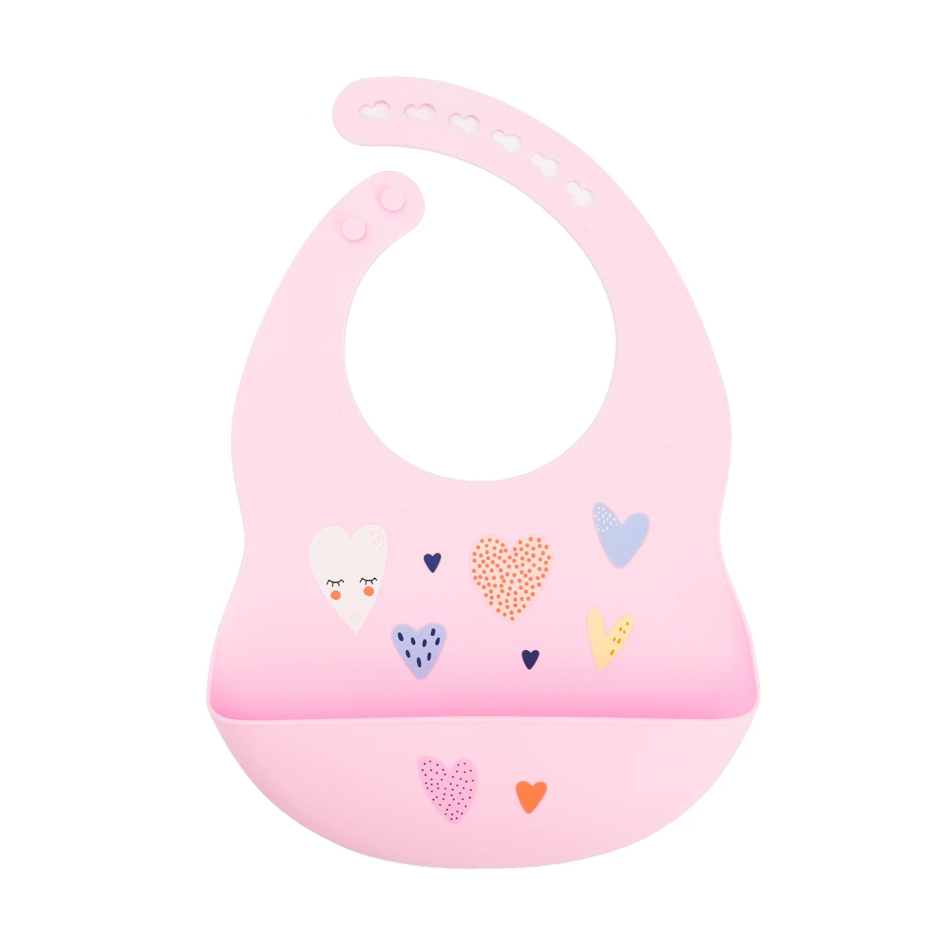 1PCS Baby Silicone Bibs Cartoon Pattern Baby Bib Waterproof Baby Items Adjustable Cute Kids Drool Towels Cute Cartoon Pattern