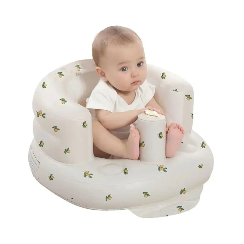 Children Inflatable Sofa,Blow Up with Built in Air Pump,Inflatable Baby Sofa for Babies 3 Months & Up,Baby Seats for Infants
