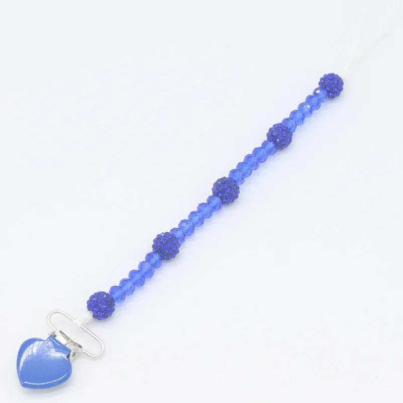 Pacifiers for Babies Attache Tetine Baby Teething Pacifier Clip Soother Nipple Chain Holder Universal Pacifier Faux Girl Crystal