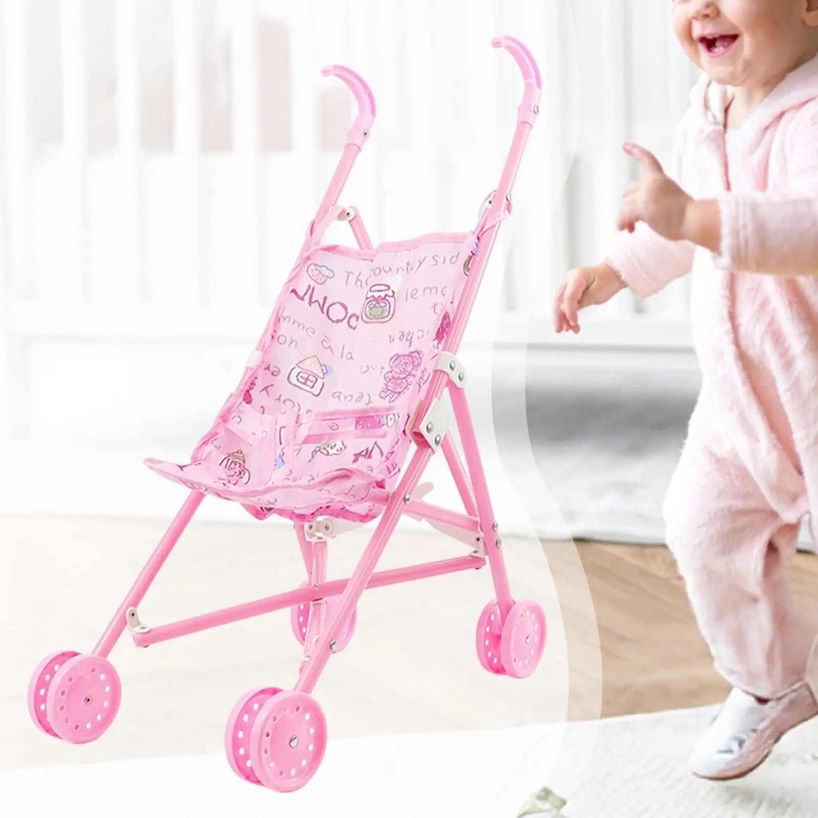 Interactive Baby Doll Pram Educational Toy for Children Toys for Girls 5 Years Old Pushing Game